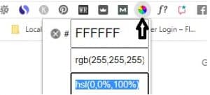Color picker Chrome extension