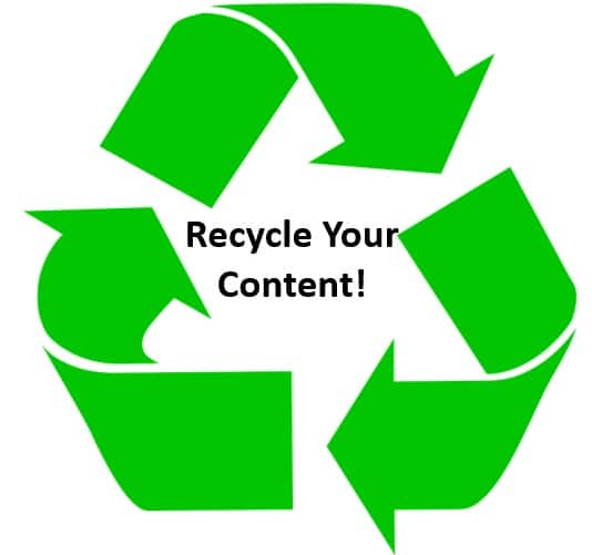 Recycle your web content
